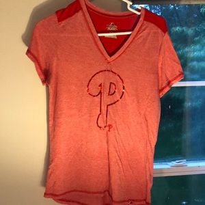 Phillies v-cut t shirt